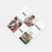 Father Photo Collage Custom Giant スタンダードランチョンナプキン (角)