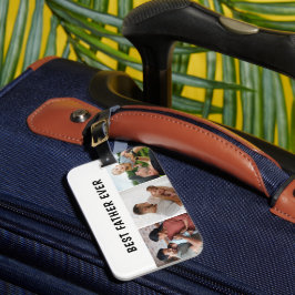 Father Photo Collage Custom Giant ラゲッジタグ