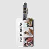 Father Photo Collage Custom Giant ラゲッジタグ (正面縦)