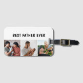 Father Photo Collage Custom Giant ラゲッジタグ (正面横)