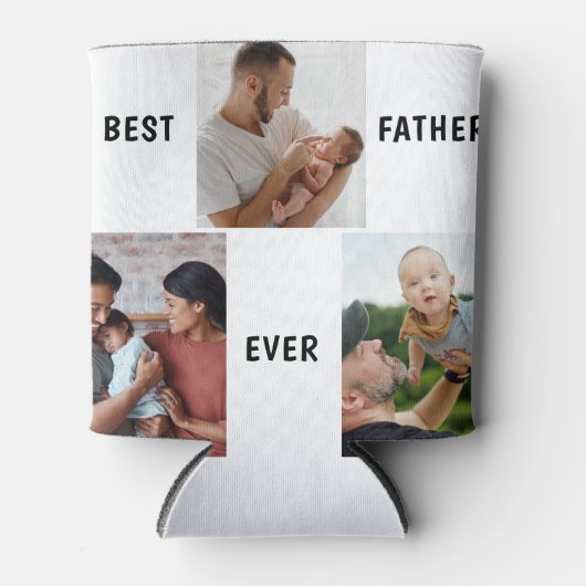 Father Photo Collage Custom Giant 缶クーラー (正面)