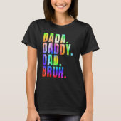 Father s Day 2023 Dada Daddy Dad Bruh Tie Dye Dad  Tシャツ (正面)