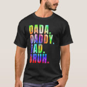 Father s Day 2023 Dada Daddy Dad Bruh Tie Dye Dad  Tシャツ (正面)