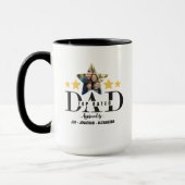 Father’s Day 5 Star Dad Review Top Rated Dad Photo マグカップ (左)