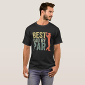 Father s Day Best Dad By Par Golfer Daddy Golf Tシャツ (正面フル)