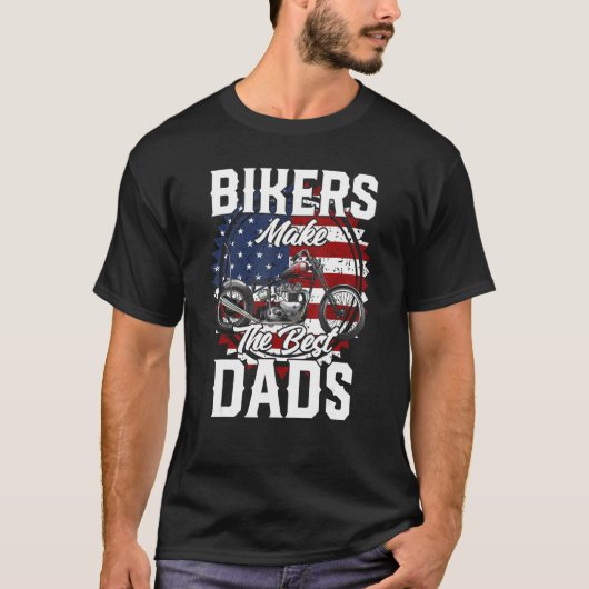 Father s Day Biker Custom Chopper Tシャツ (正面)