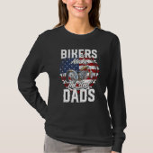 Father s Day Biker Gold Hardtail Custom Chopper Tシャツ (正面)