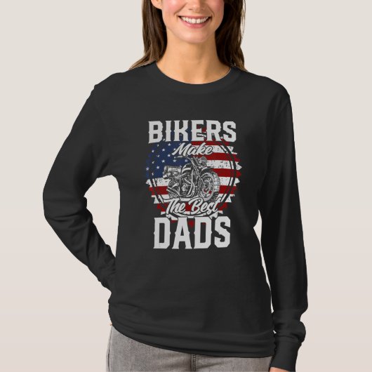 Father s Day Biker Modern Touring Road Motorcycle Tシャツ (正面)