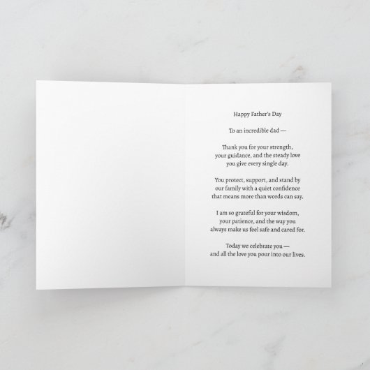 Father’s Day Card for Dad – Whiskey Lover Design カード (内部)