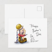 “Father’s Day Card” for girls ポストカード (正面/裏面)