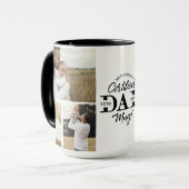 Father’s Day Certified Dad Mug Dad Photo Collage マグカップ (正面左)
