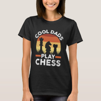 Father s Day Chess Player Retro Cool Dads Play Che Tシャツ