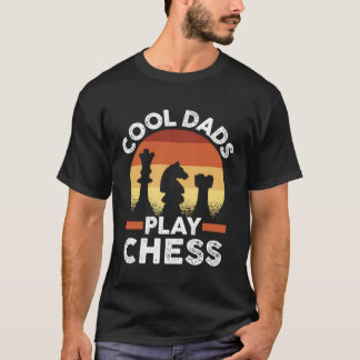 Father s Day Chess Player Retro Cool Dads Play Che Tシャツ