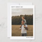 Father’s Day Custom Photo Collage Modern Simple シーズンカード (正面)