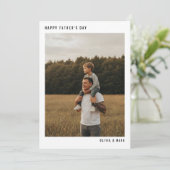 Father’s Day Custom Photo Collage Modern Simple シーズンカード (スタンド正面)