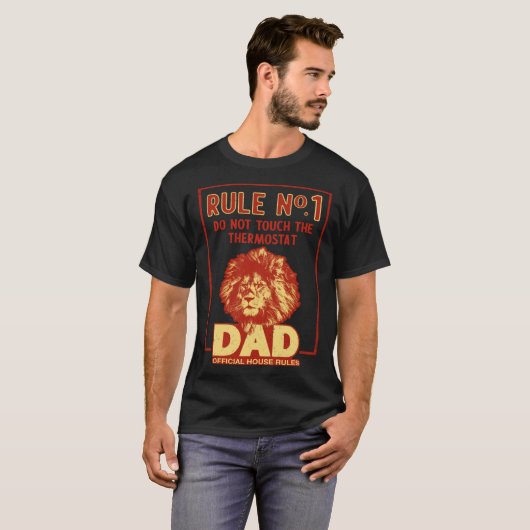 Father s Day Dad and the Thermostat Tシャツ (正面フル)
