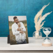 Father’s Day Dad & Baby Personalized Photo Gift フォトプラーク (側面)
