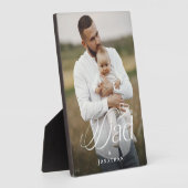 Father’s Day Dad & Baby Personalized Photo Gift フォトプラーク (側面)