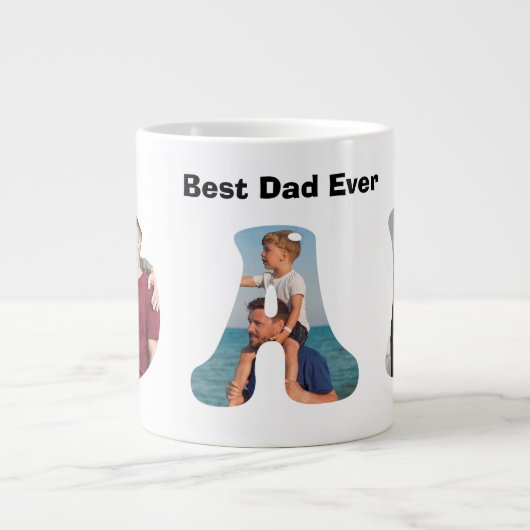Father’s Day Gift for Dad \ Best Dad Ever ジャンボコーヒーマグカップ (正面)