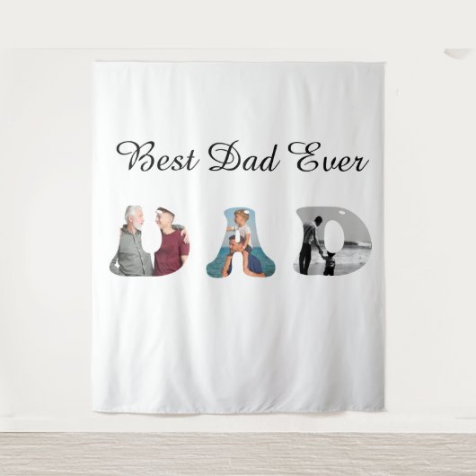 Father’s Day Gift for Dad \ Best Dad Ever タペストリー (正面)