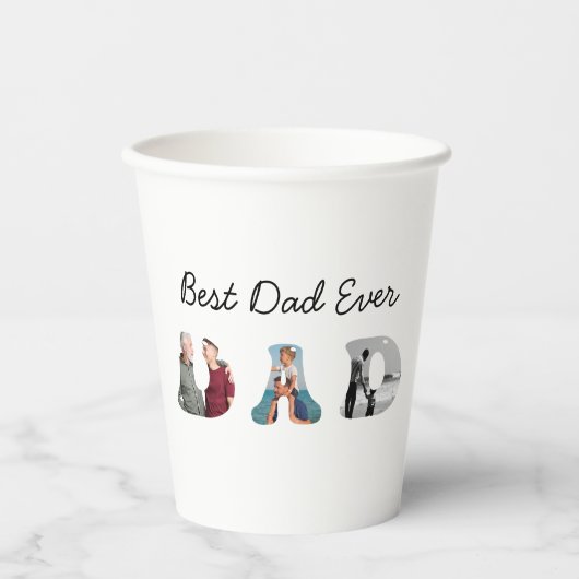 Father’s Day Gift for Dad \ Best Dad Ever 紙コップ (正面)