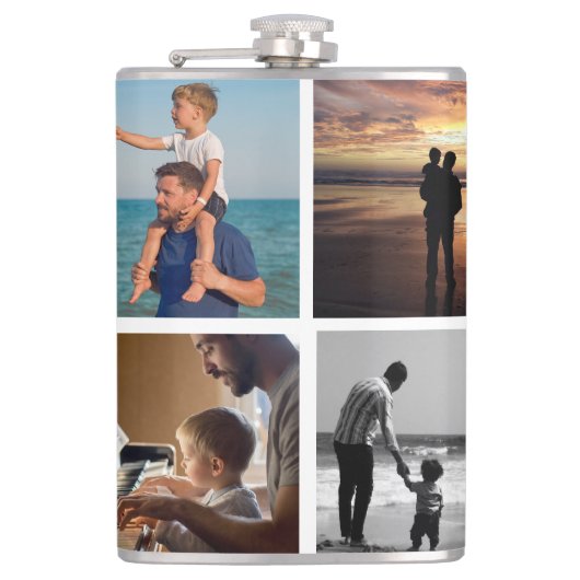 Father’s Day Gift for Dad | Custom Photo フラスク (正面)