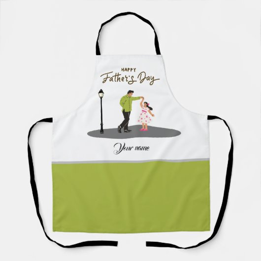Father’s Day Gift for Dad | Custom Photo BBQ Adult エプロン (正面)