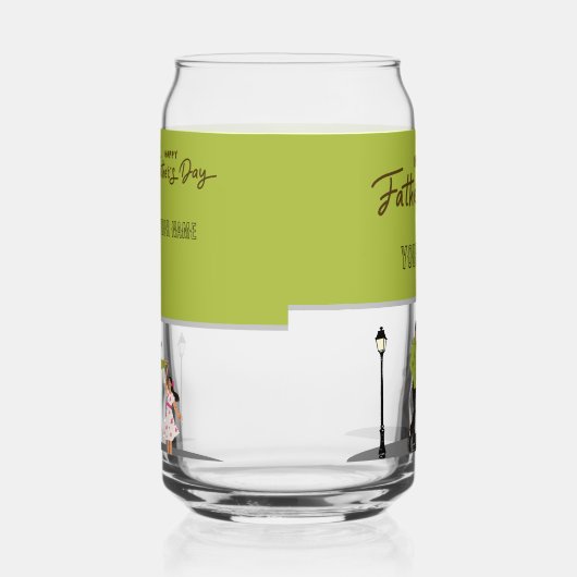 Father’s Day Gift for Dad | Custom Photo & Name ガラス缶 (右)