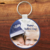 Father’s Day Gift for Dad | Custom Photo & Name キーホルダー (正面)