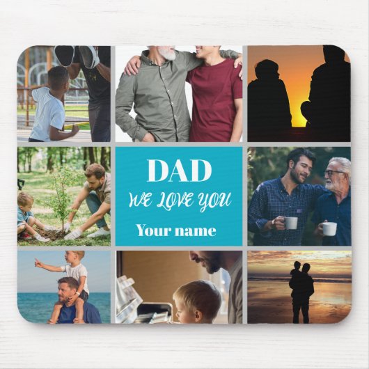 Father’s Day Gift for Dad | Custom Photo & Name マウスパッド (正面)