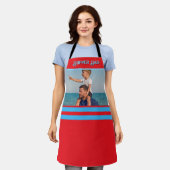 Father’s Day Gift for Supper Dad エプロン (着用した状態)