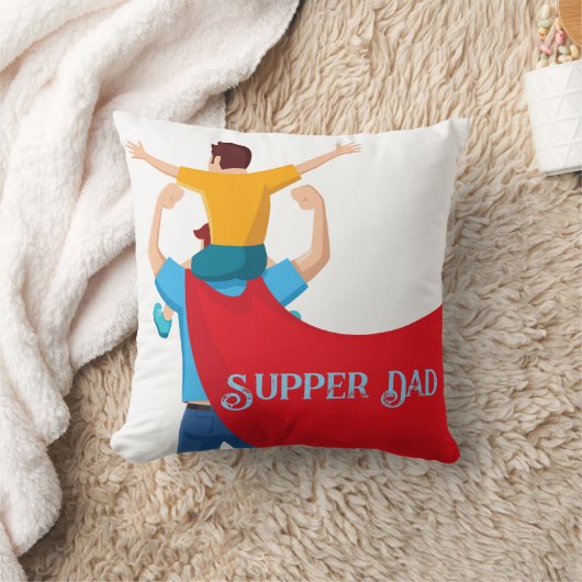 Father’s Day Gift for Supper Dad クッション (ブランケット)
