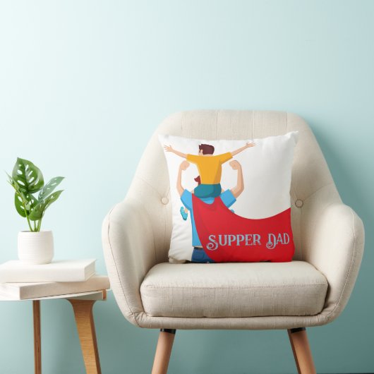 Father’s Day Gift for Supper Dad クッション (椅子)