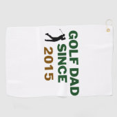 Father’s Day Golf Dad Since Year Design ゴルフタオル (横)