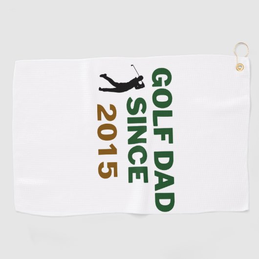 Father’s Day Golf Dad Since Year Design ゴルフタオル (横)