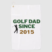 Father’s Day Golf Dad Since Year Design ゴルフタオル (正面)