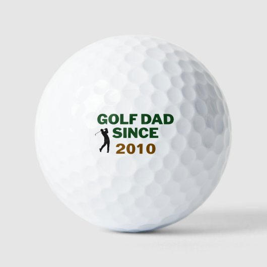 Father’s Day Golf Dad Since Year Design ゴルフボール (正面)
