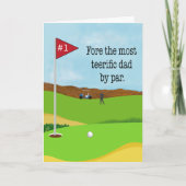 Father’s Day Golf Pun Humor カード (正面)