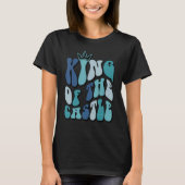 Father s day  quote King of the castle dad best fa Tシャツ (正面)