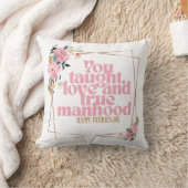 Father’s Day Throw Pillow | You Taught Love & True クッション (ブランケット)