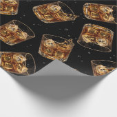 Father’s Day Whiskey Lover Wrapping Paper for Dad ラッピングペーパー (角)