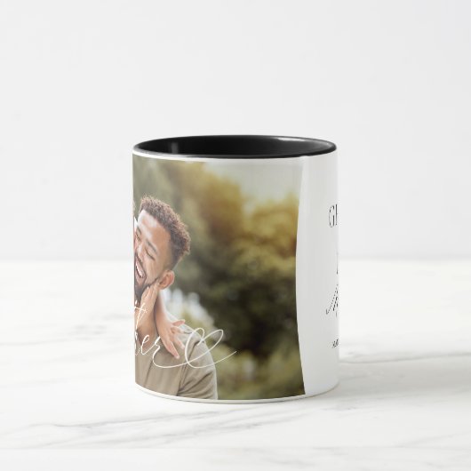 Father Scriptハート感謝の毎瞬写真 マグカップ (中央)