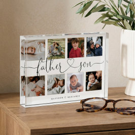 Father Sonハートスクリプト |フォトグリッドのコラージュ フォトブロック