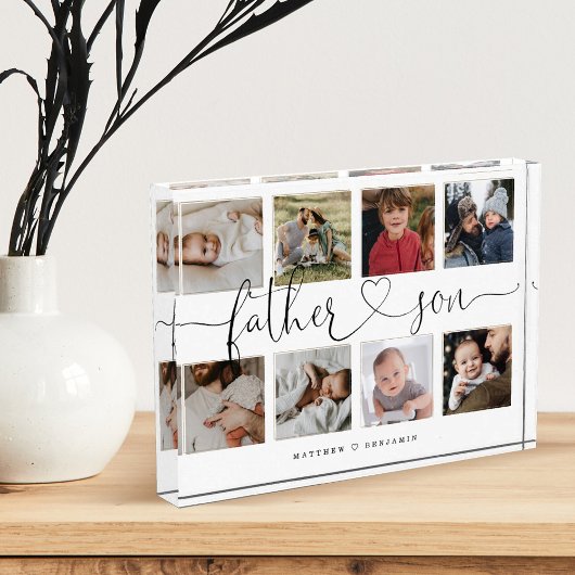 Father Sonハートスクリプト |フォトグリッドのコラージュ フォトブロック