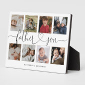 Father Sonハートスクリプト |フォトグリッドのコラージュ フォトプラーク (側面)