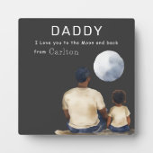 Father Son Moon Message Plaque フォトプラーク (正面)