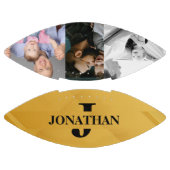Father & Son Photo Design with Black Initial アメリカンフットボール (パネル)
