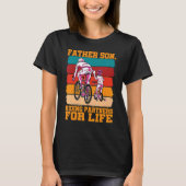 Father Son  Riding Partners For Life Tシャツ (正面)