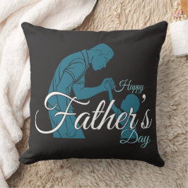 Father Son Strength Handshake Illustration クッション