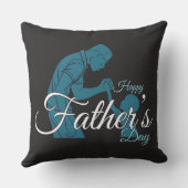 Father Son Strength Handshake Illustration クッション (裏面)